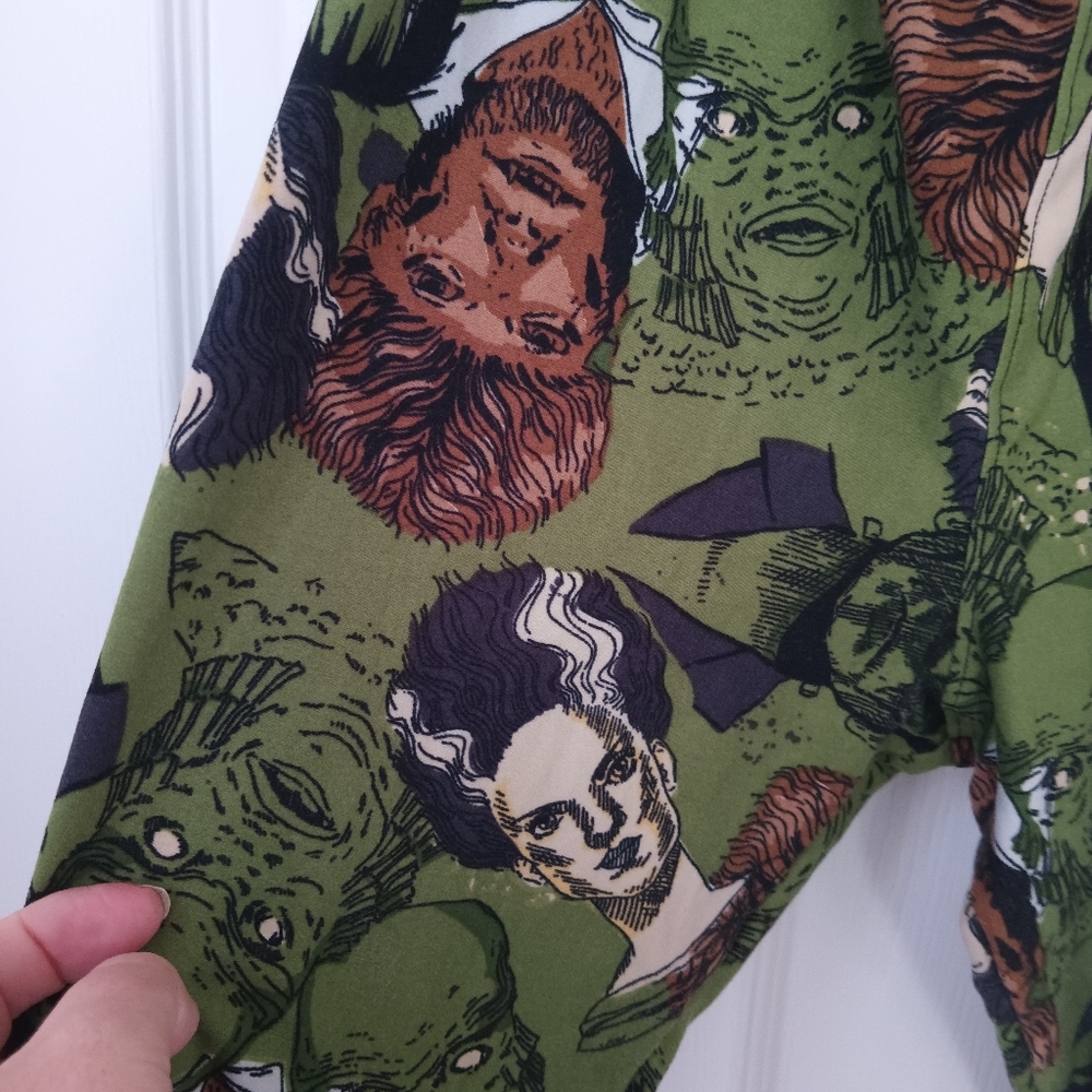 LuLaRo Holloween Stretchy Monster Pants OS